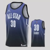 Golden State Warriors Basketball Trikots 2023 Stephen Curry 30# Blau All Star Game Swingman